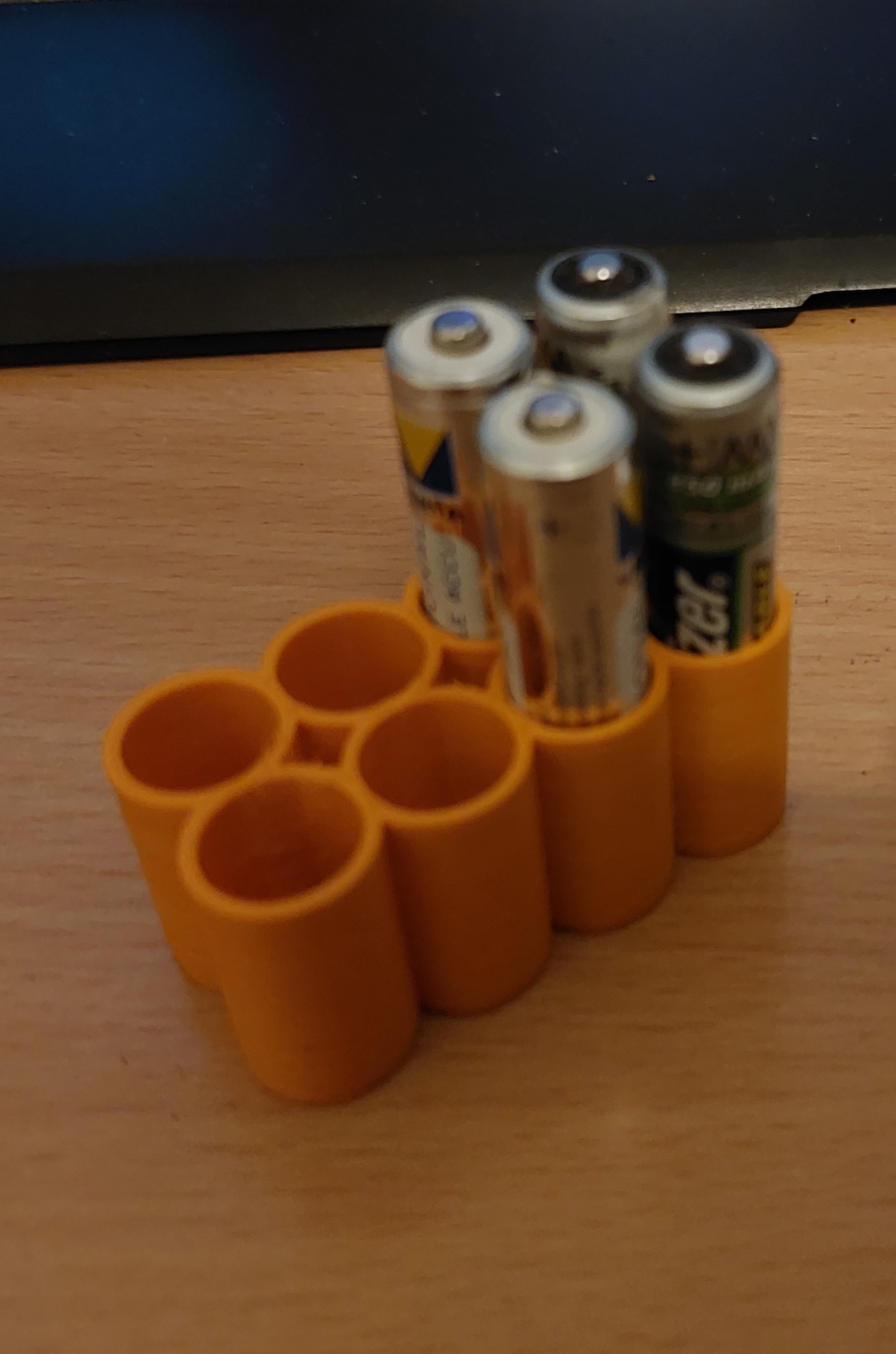 8 AAA batteries storage