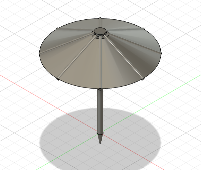 Umbrella for a drink