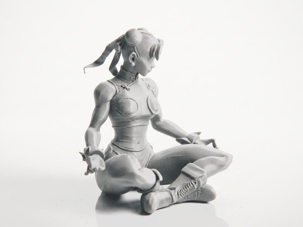 Chun Li Meditating Figurine Gaming 3D Printable