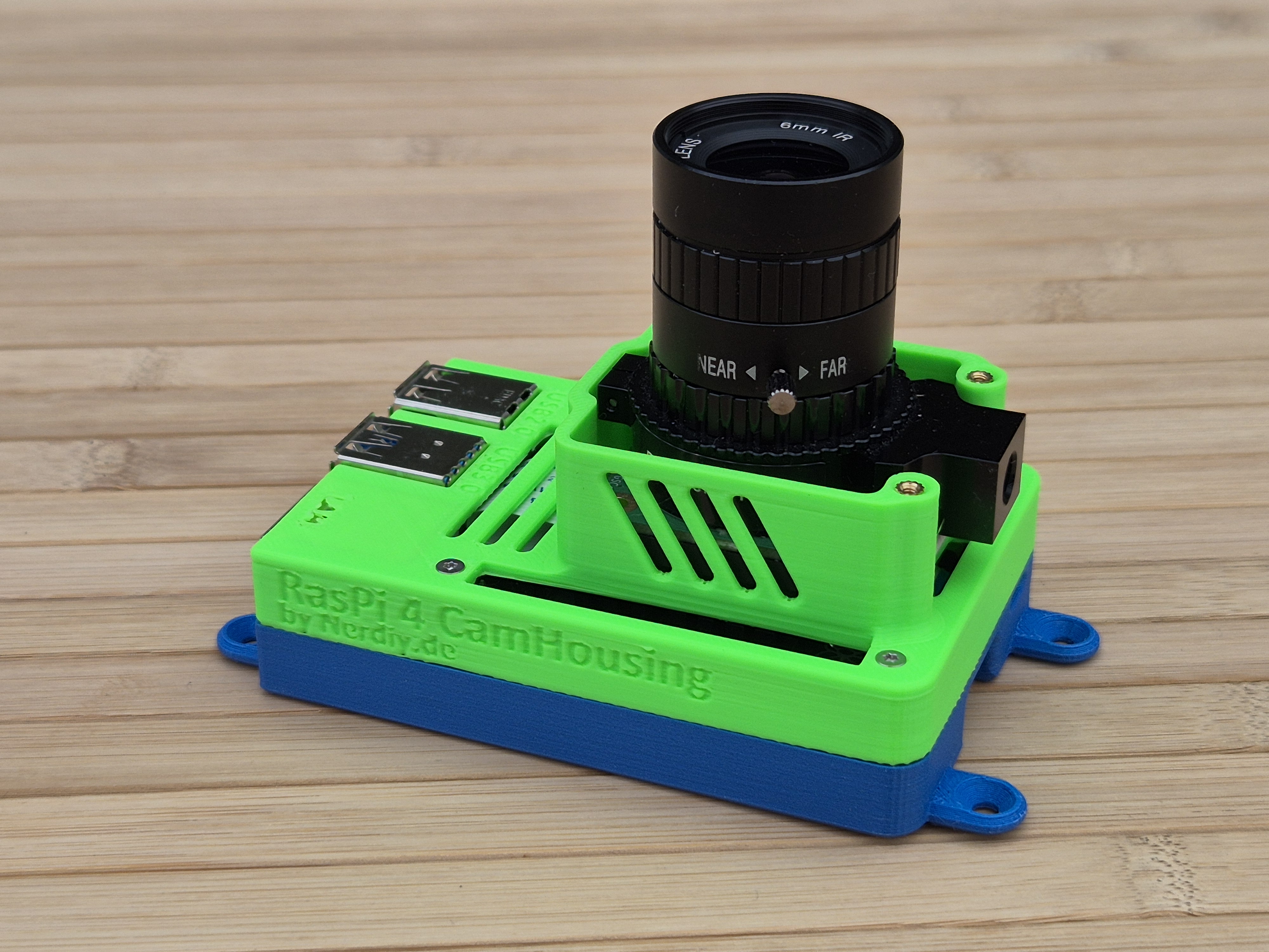 Raspberry Pi4 & Angled mount for Raspberry Pi GS or HD camera — miniatura 8