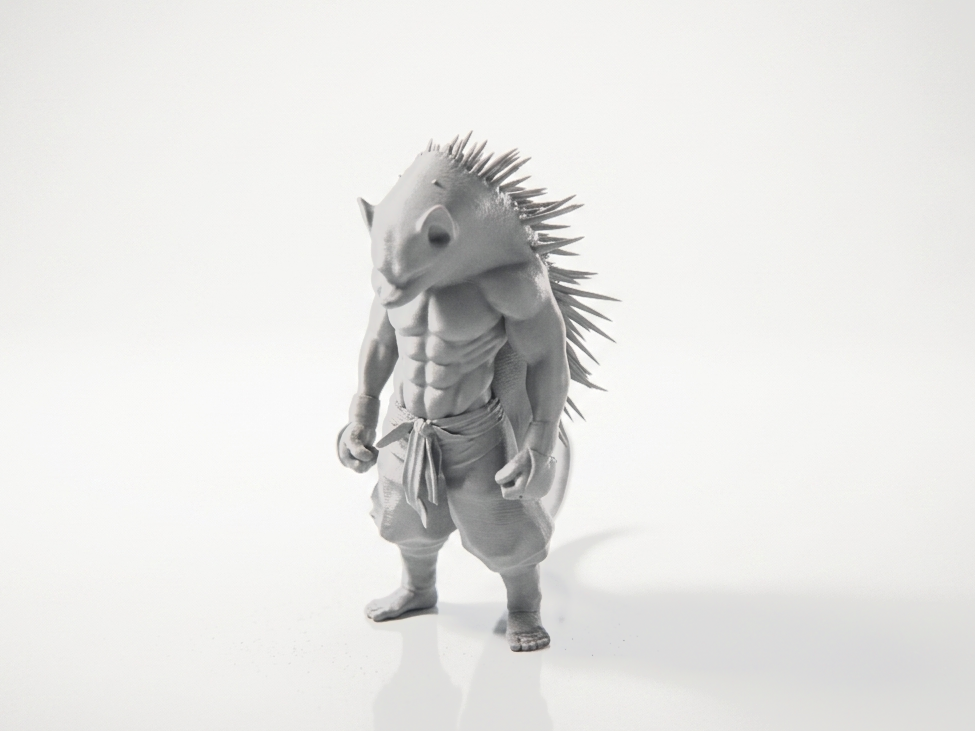 Porcupine Man Warrior Fantasy Figurine 3D Printable