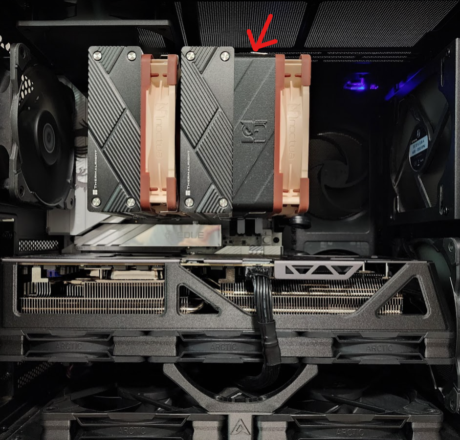RAM Cooling with CPU heatsink fan