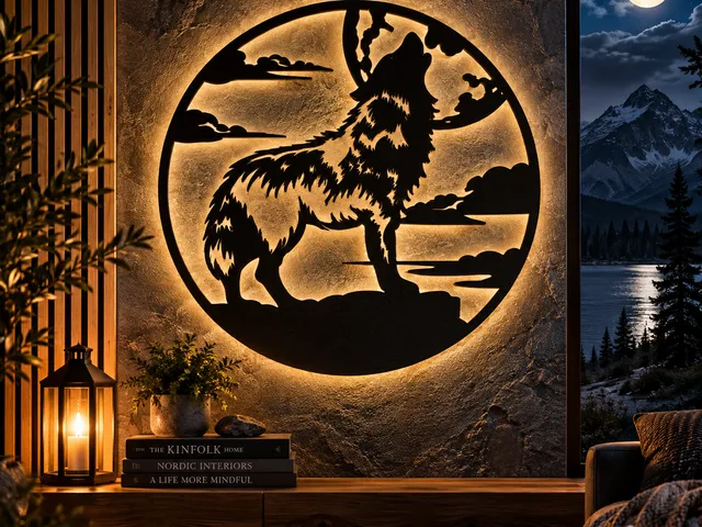 WallArt - Wolf Moon