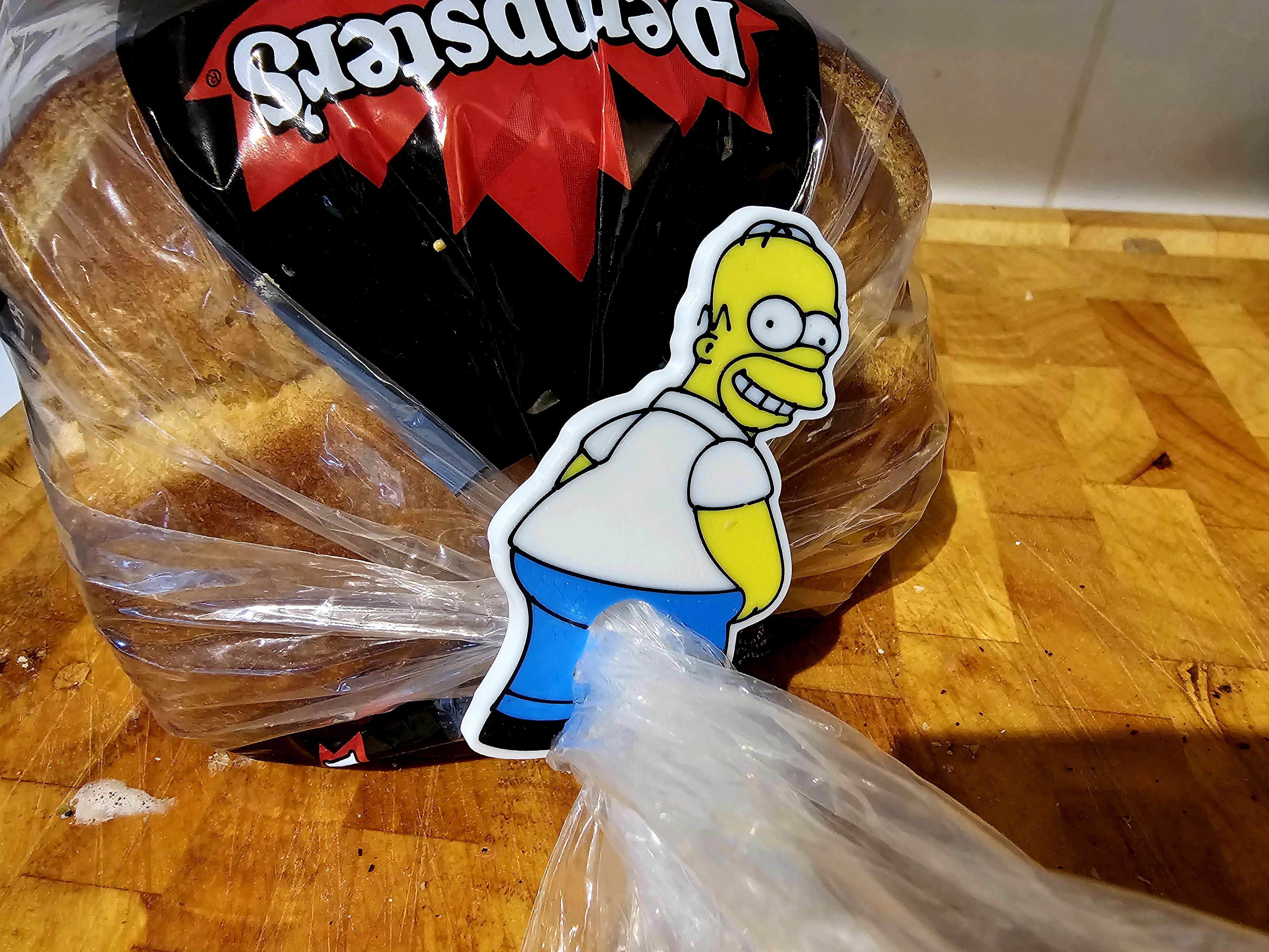 Homer Simpson Butt Bread Clip – Bag Closure