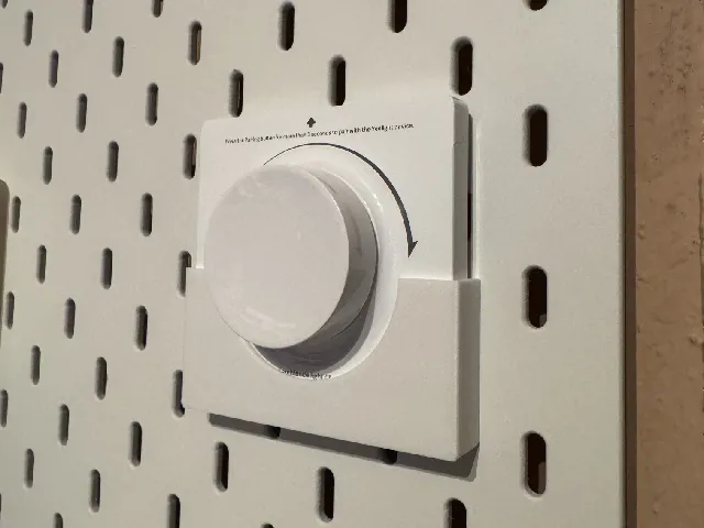 Yeelight smart dimmer module IKEA Skadis mount