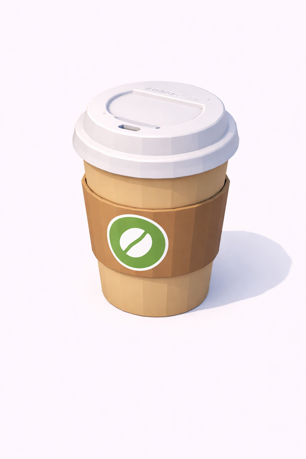Low Poly Takeaway Coffee Cup