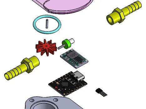 Upper and Lower Housing for fuel flow sensor
