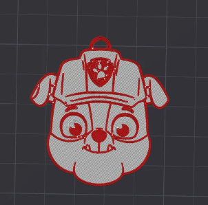 paw patrol Rubble keychain