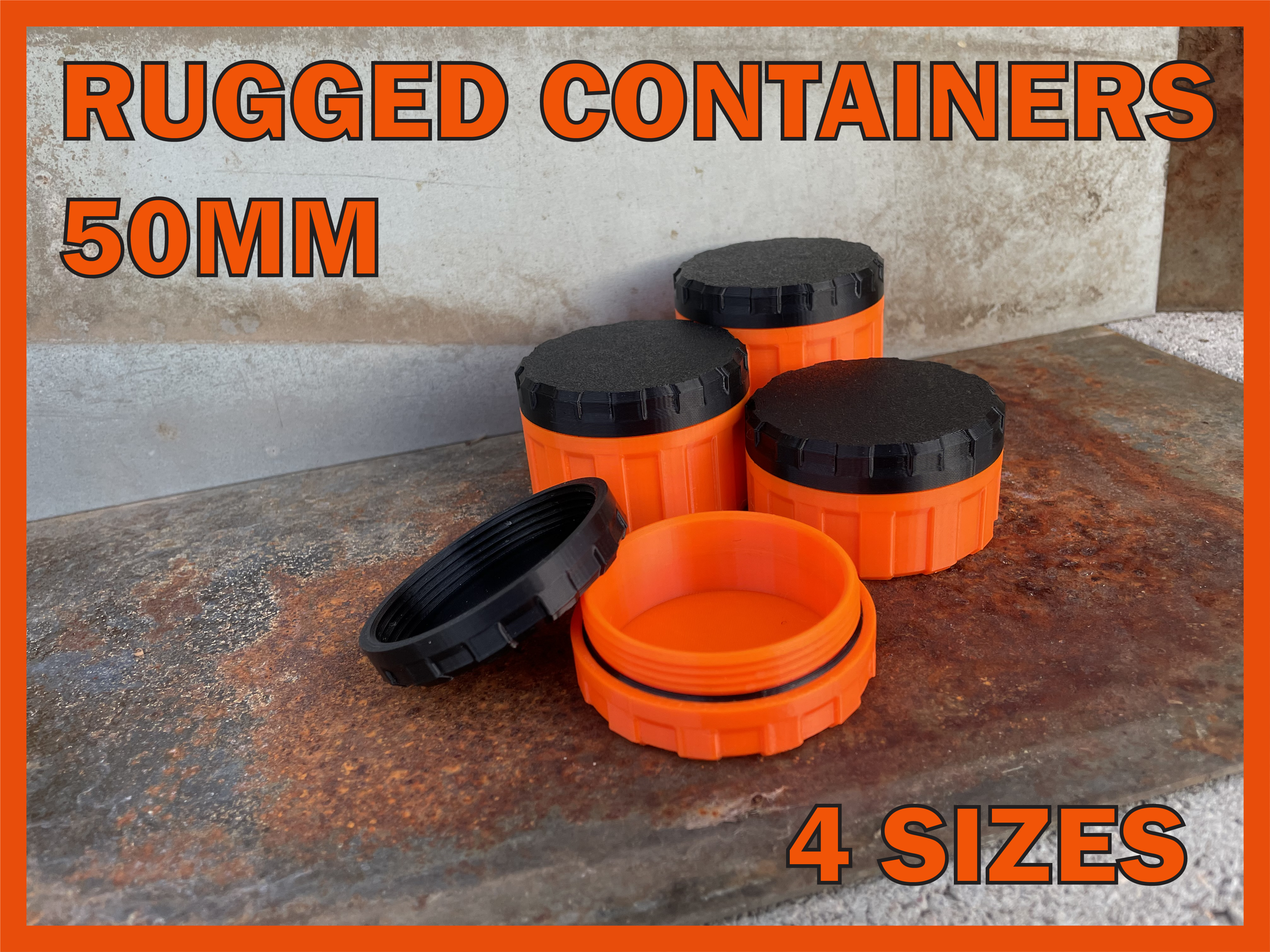 Rugged Container 50mm Set - 4 Pieces