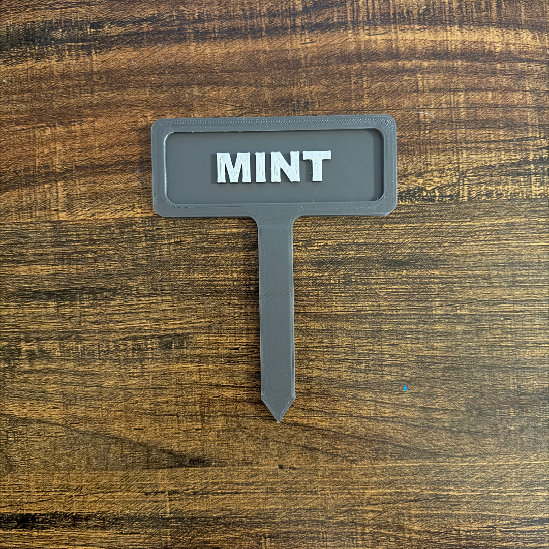 Mint Garden Marker | 3D Print 3MF