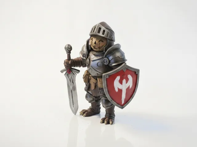 Halloween Pumpkin Knight Figurine Fantasy 3D Printable