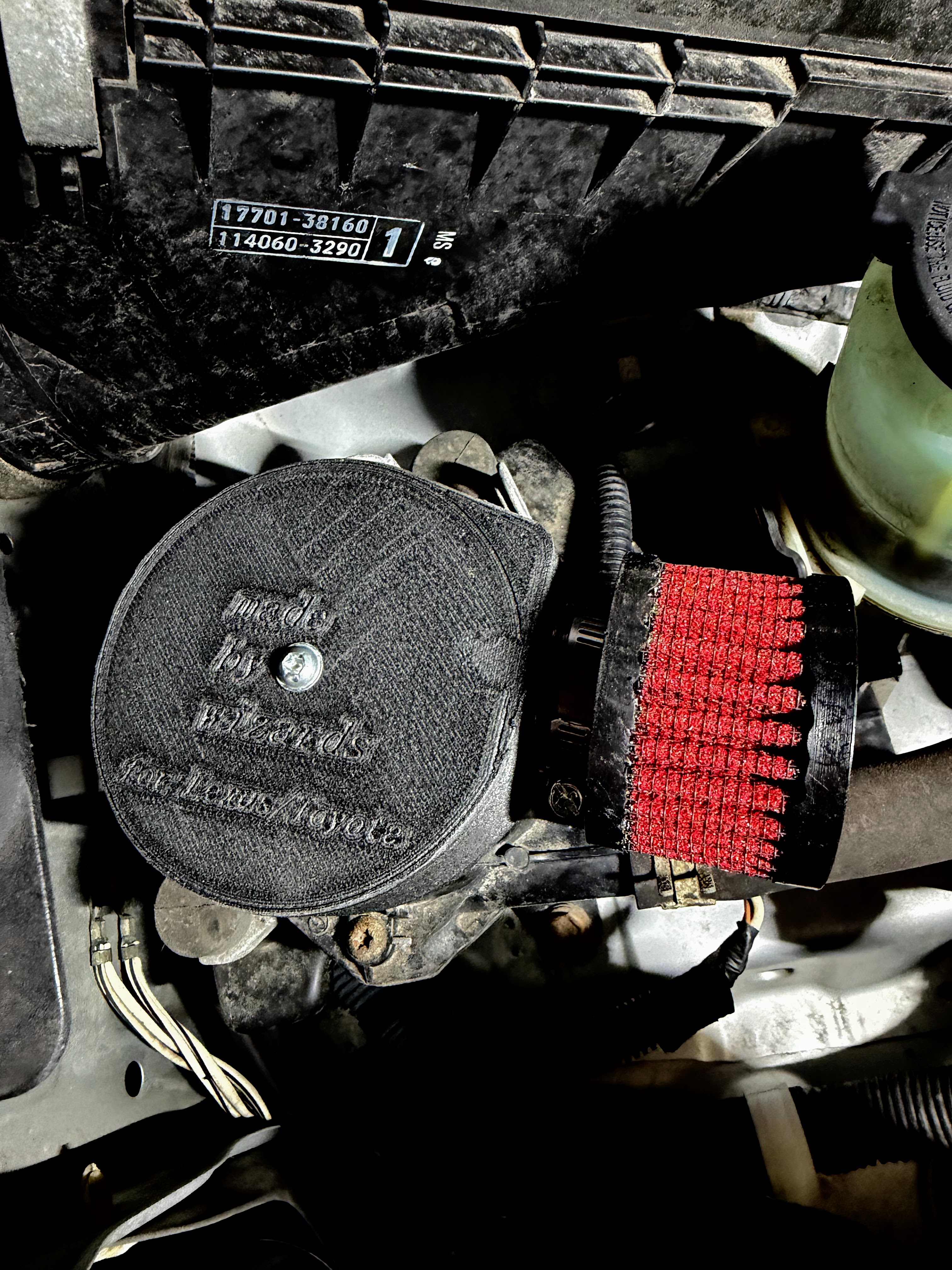 Toyota/Lexus Secondary Air injection pump filter mod 176100C020 replacement lid