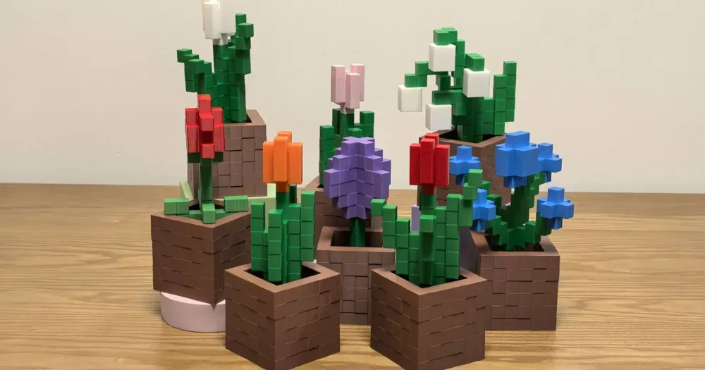 Minecraft Flower 1.0 – Minecraft Flower Series by PrintCraftWorks ...
