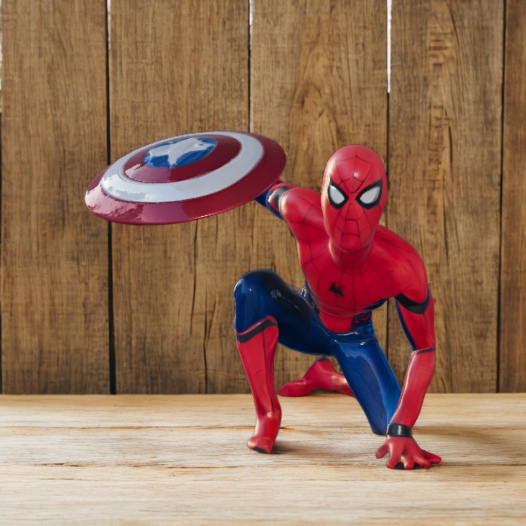 Spiderman with Cap Shield