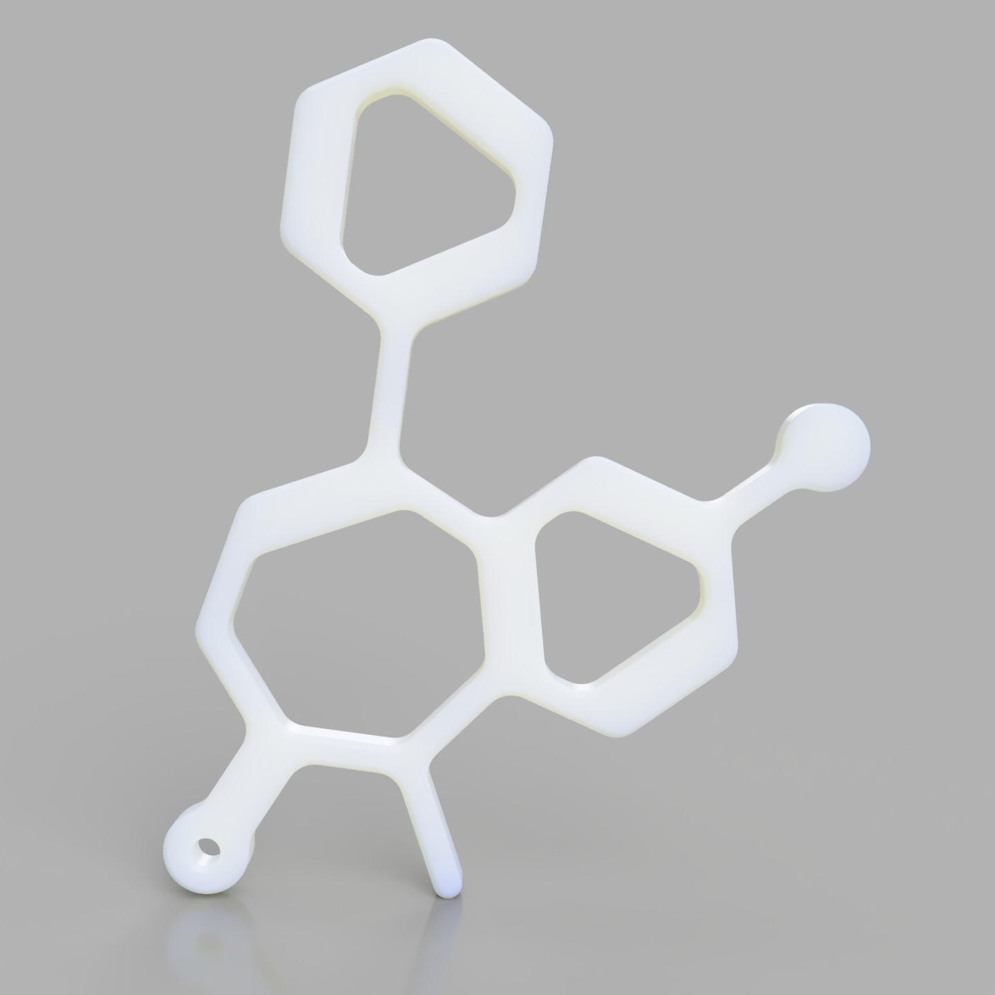 Diazepam Molecule Keychain