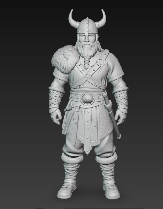 Miniatura 2 do modelo 3D viking warrior