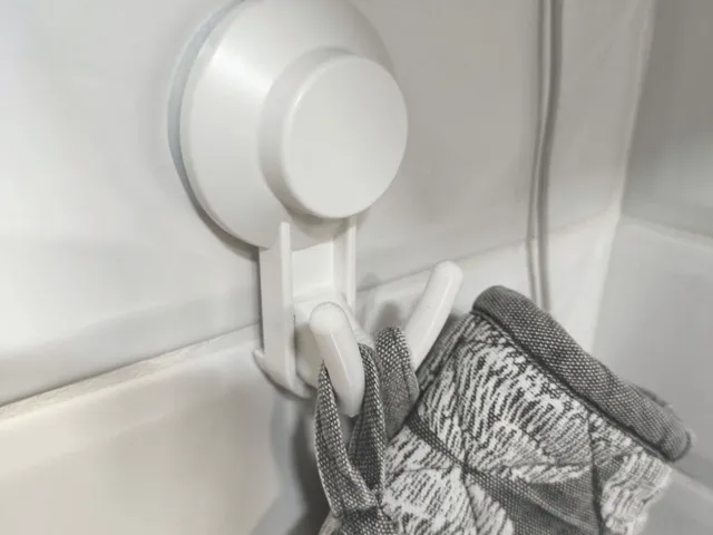Hack TISKEN Ikea hooks: single hook and double hook.