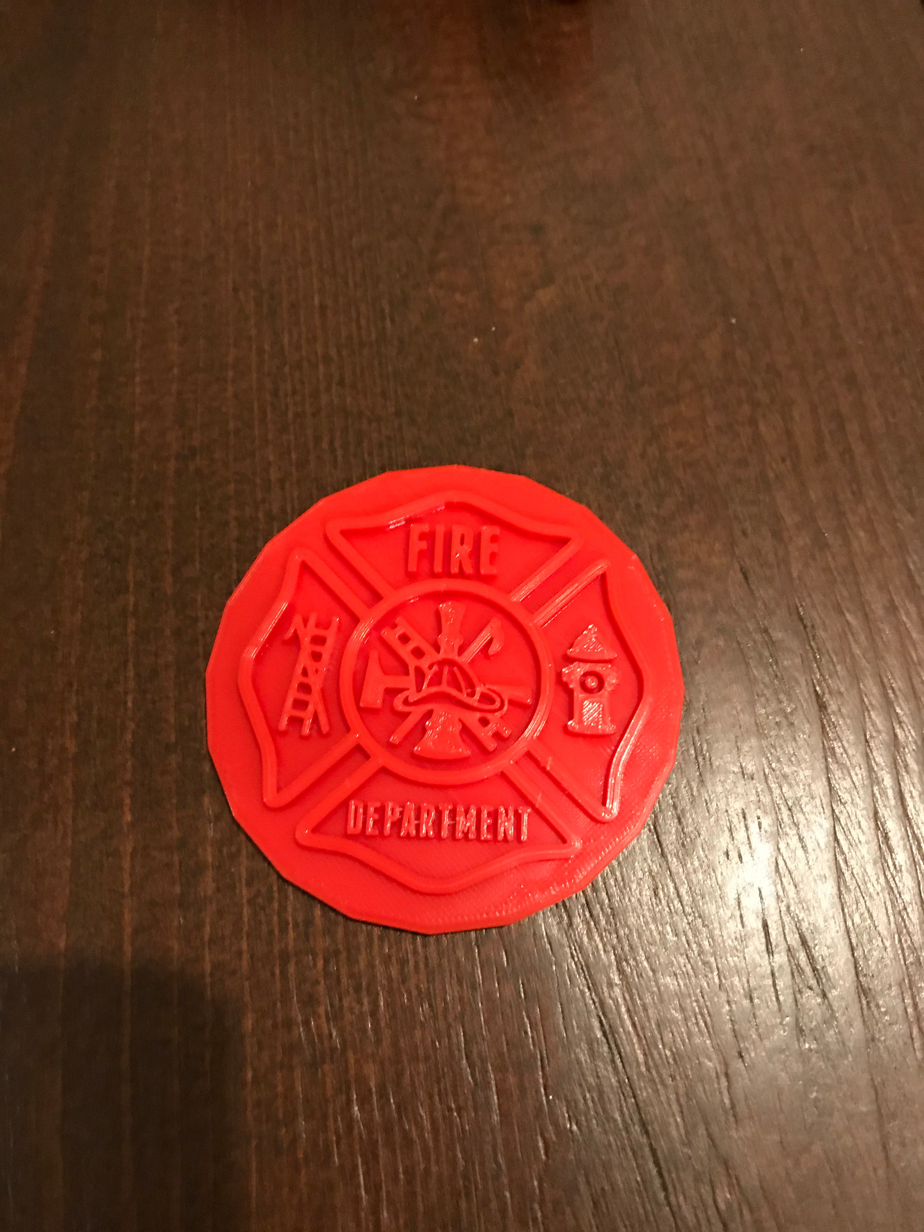 Fire department coaster