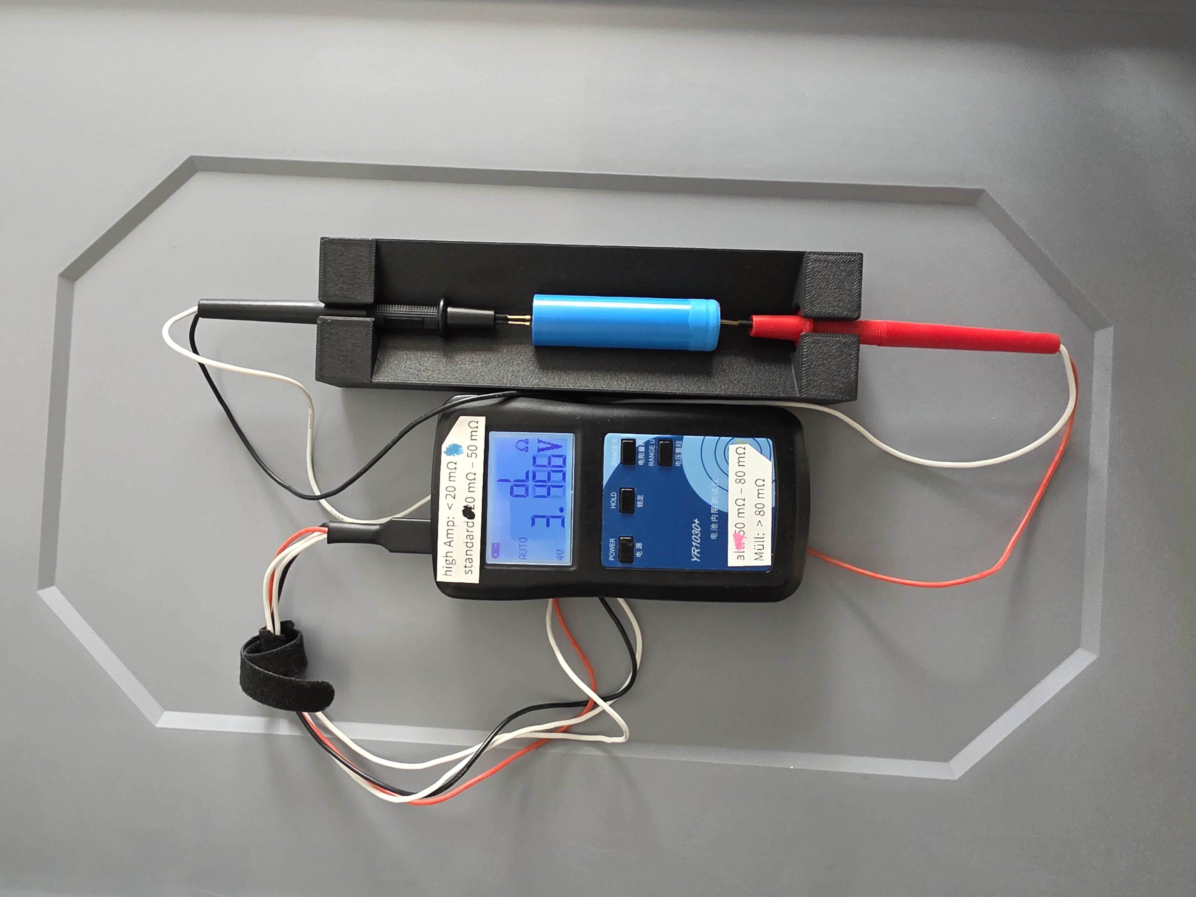 YR1030+ 18650 Battery Measurement Jig / Test Fixture