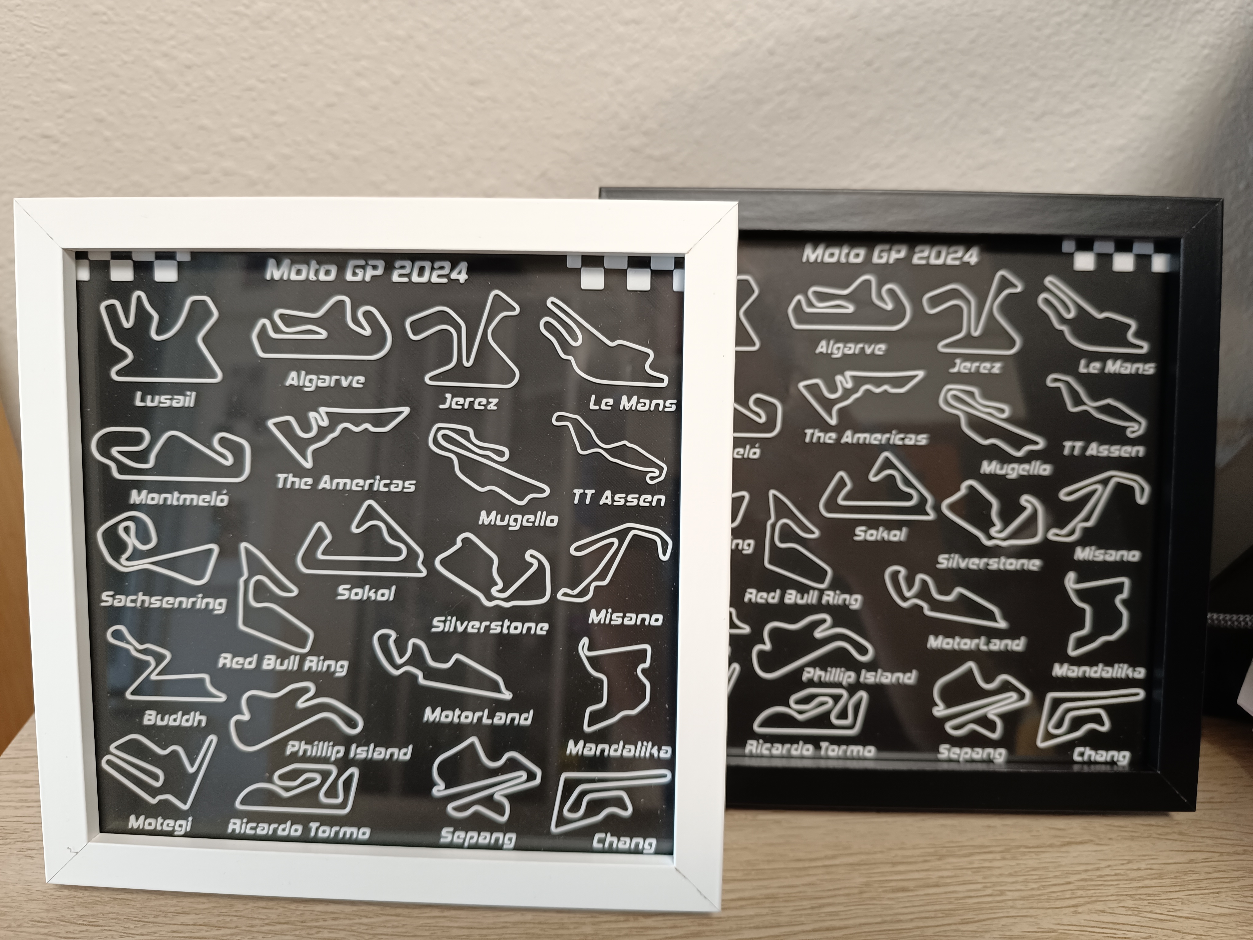 MotoGP 2024 Circuits Wall Plaque