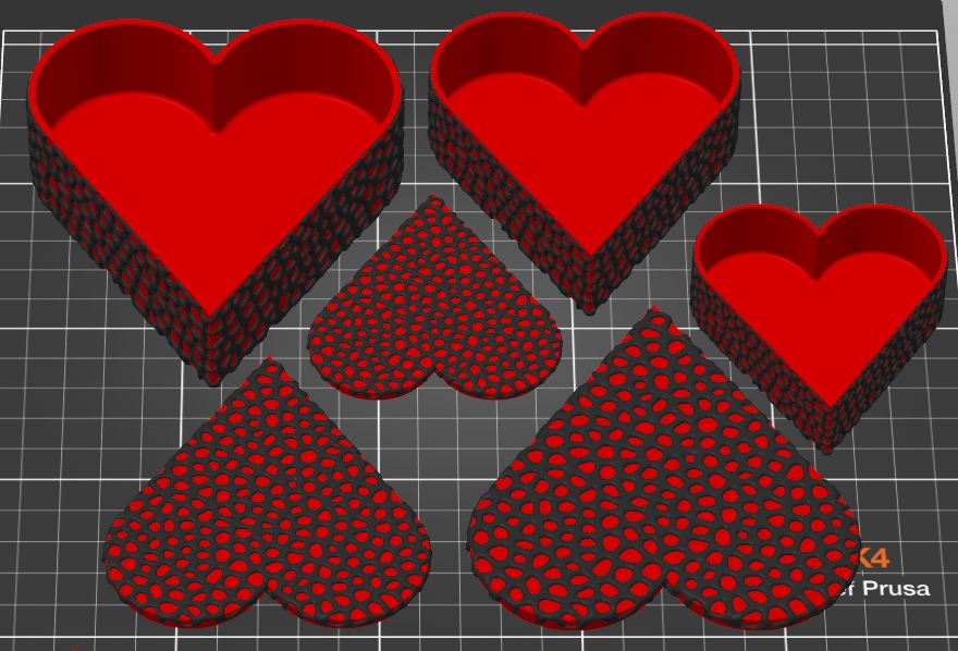 Voronoi Heart Gift Boxes