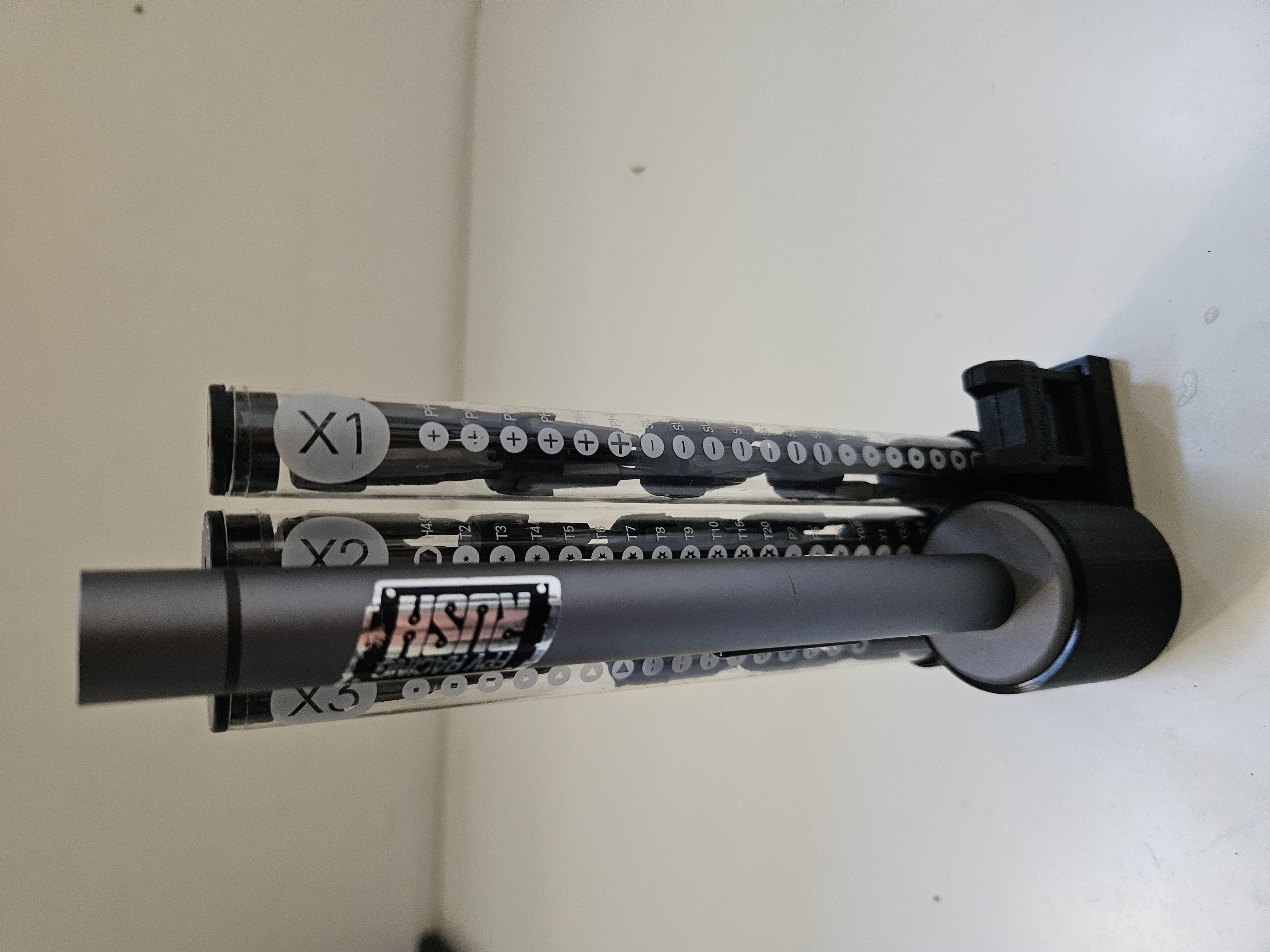 WOW Stick, three tube holder with demagnetizer