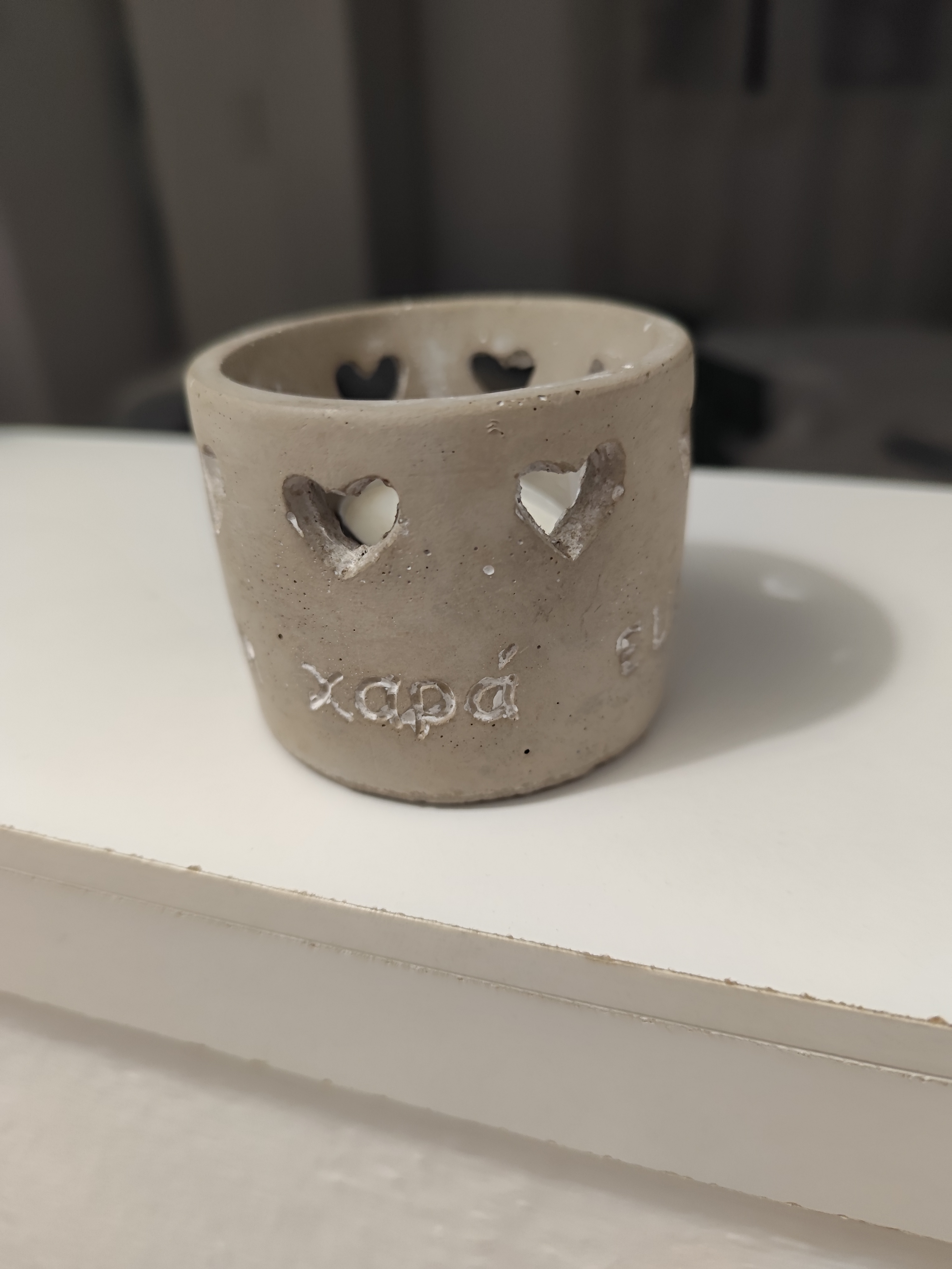 greek tea light pot