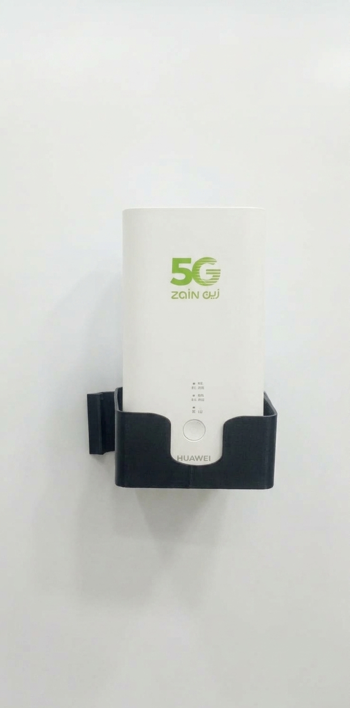 Custom 3D-Printed Wall Mount for Zain 5G Router (Huawei)