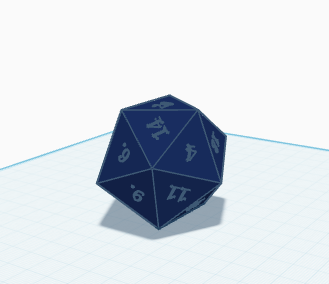 weighted d20 for dnd or ttrpg