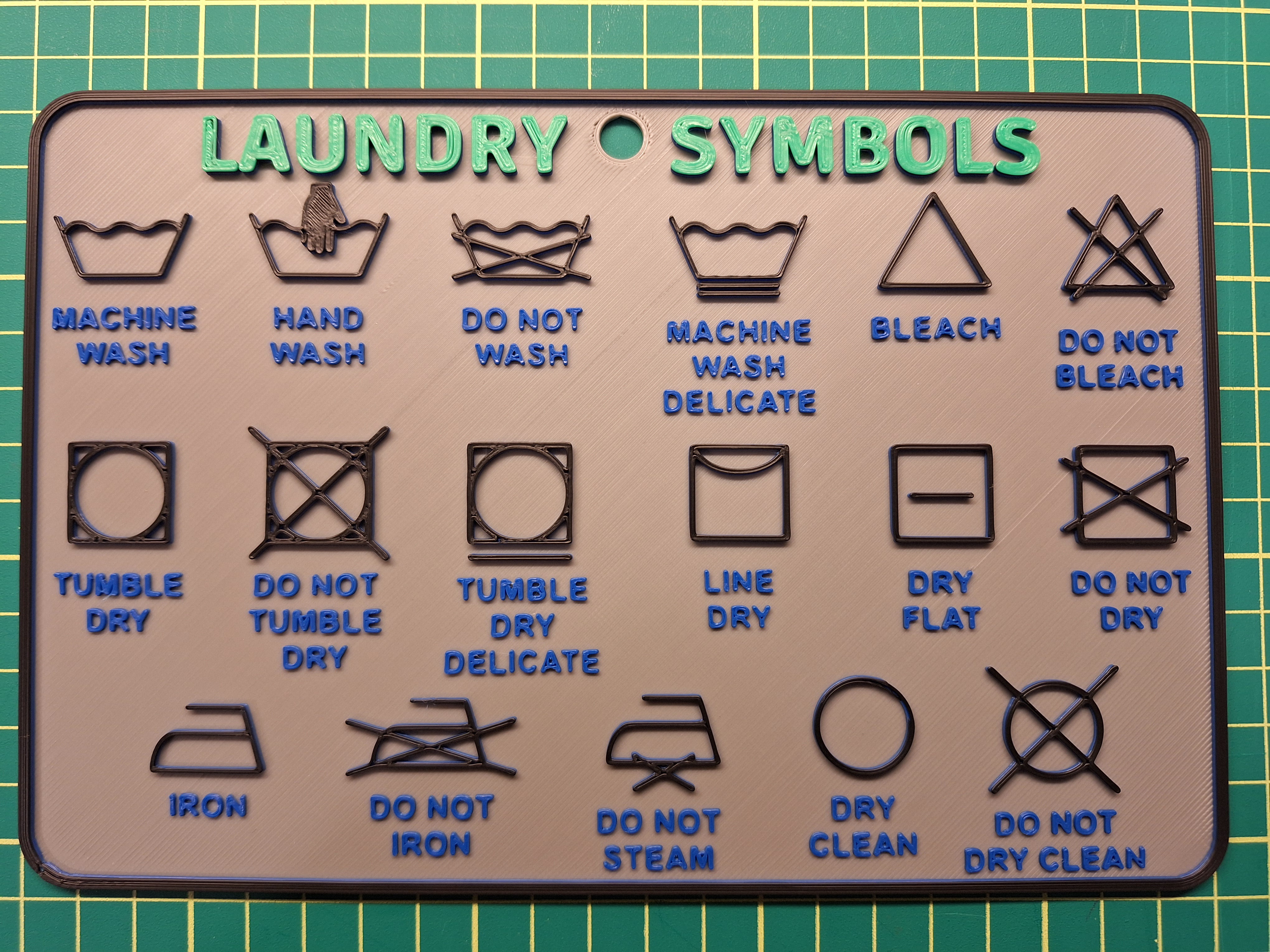 Laundry Symbol Sign