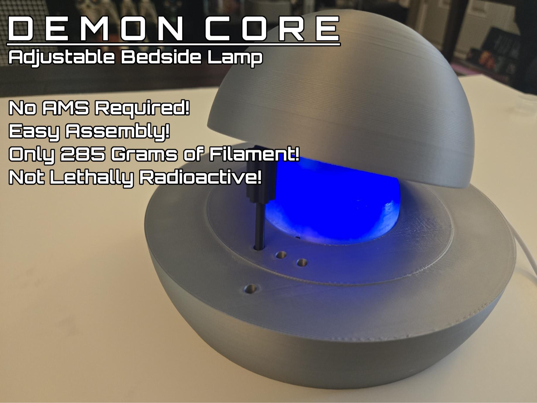 Demon Core Adjustable Bedside Lamp