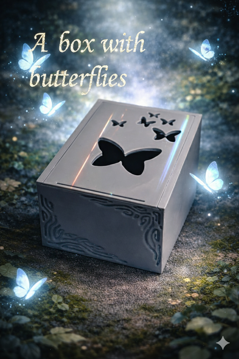 Box with butterflies