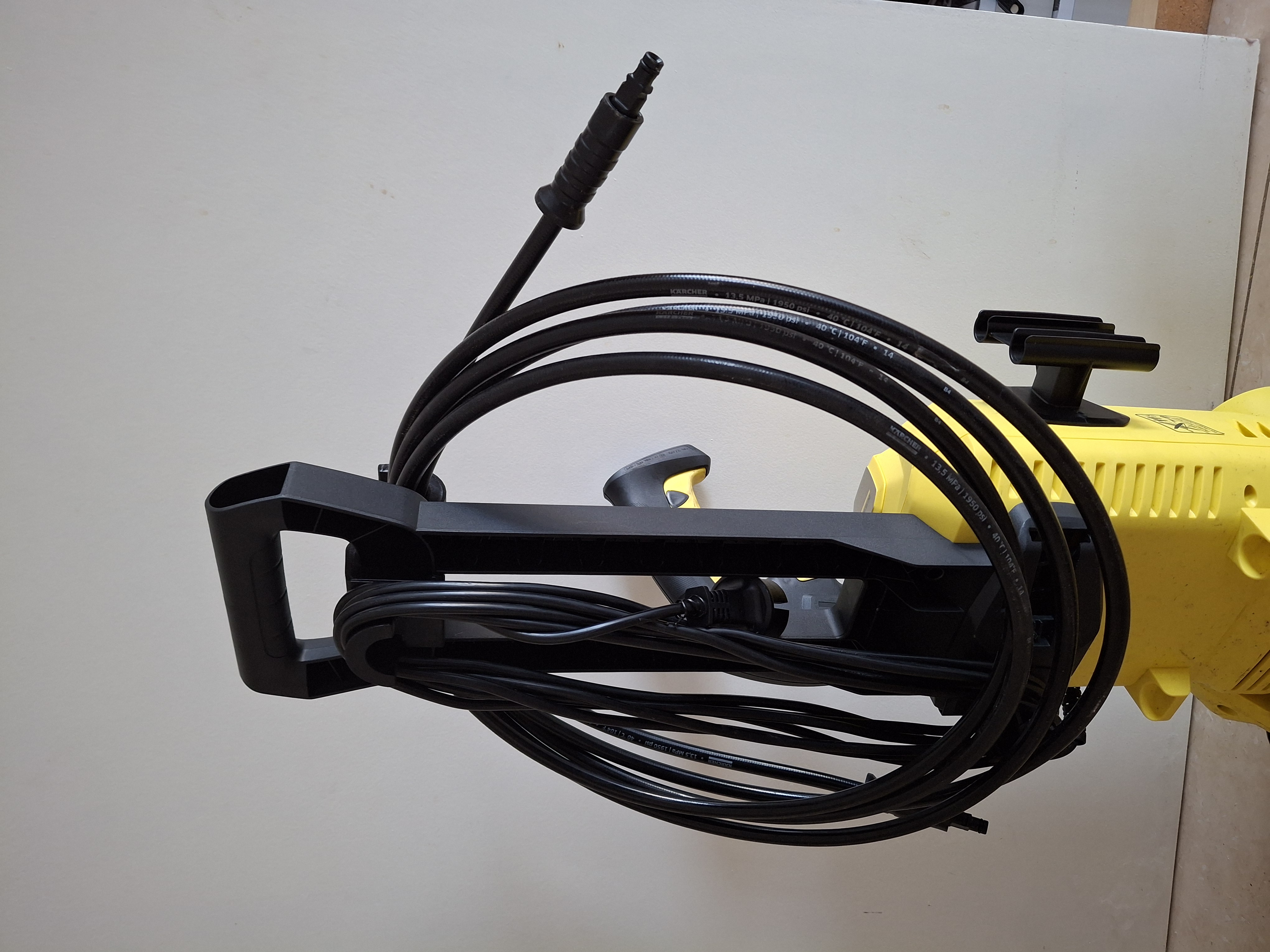 Kärcher K2/K3 attachments for cable winding and pipe storage