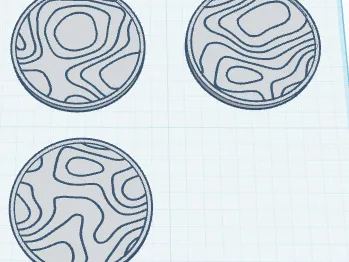topographic coasters