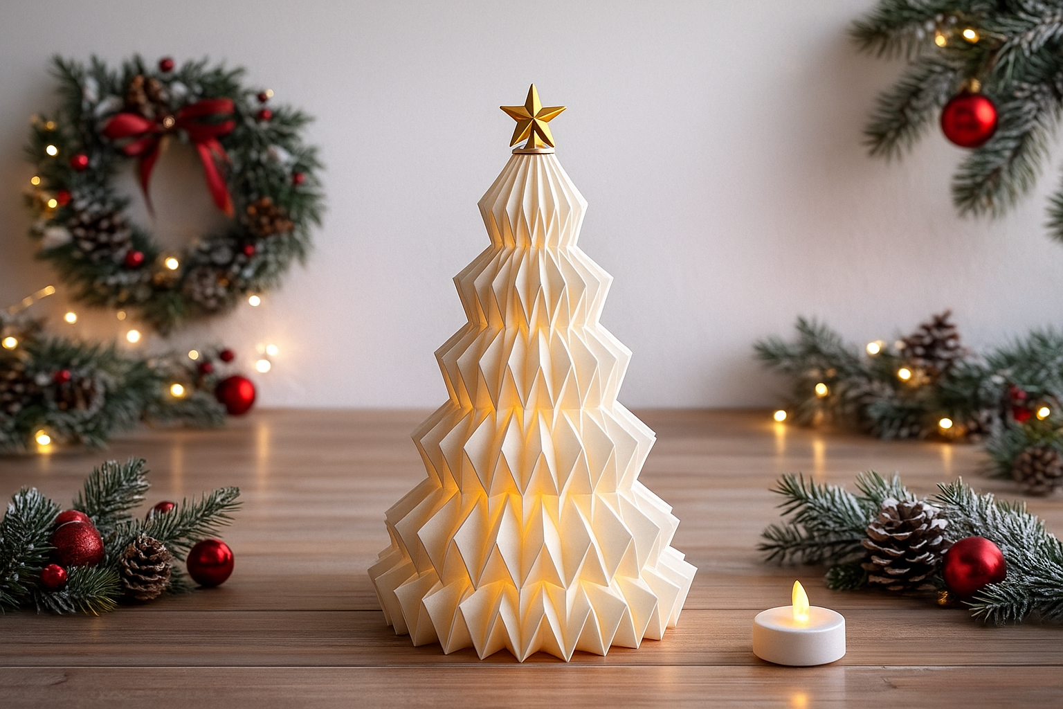 Origami Inspired Christmas Tree