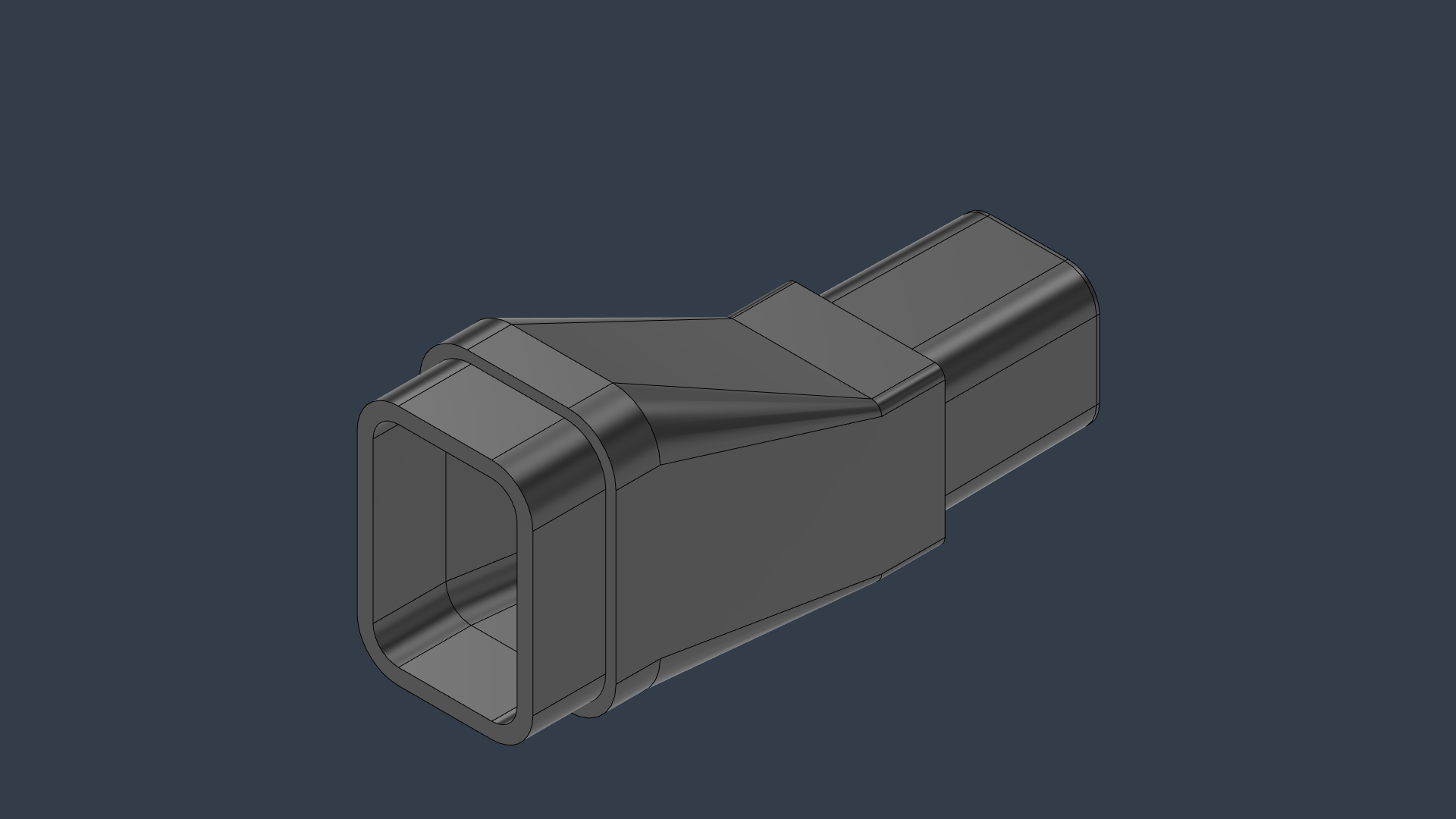 2x3" Downspout to Click Track Adapter