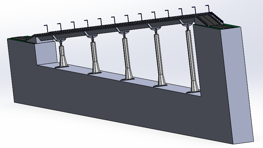 Beam Bridge - SolidWorks Project