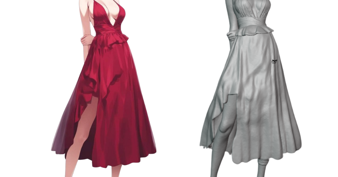 Noelle Vestido Rojo Genshin Impact by Acgames | Download free STL model | Printables.com - 3D model önizlemesi