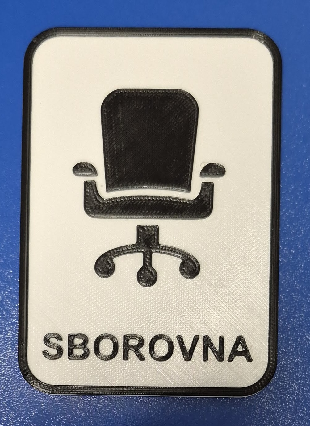 Cedulka na dveře - sborovna