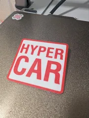 WEC HyperCar Simrig decorative plate