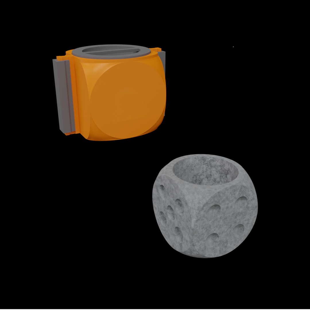 Concrete Dice planter mold