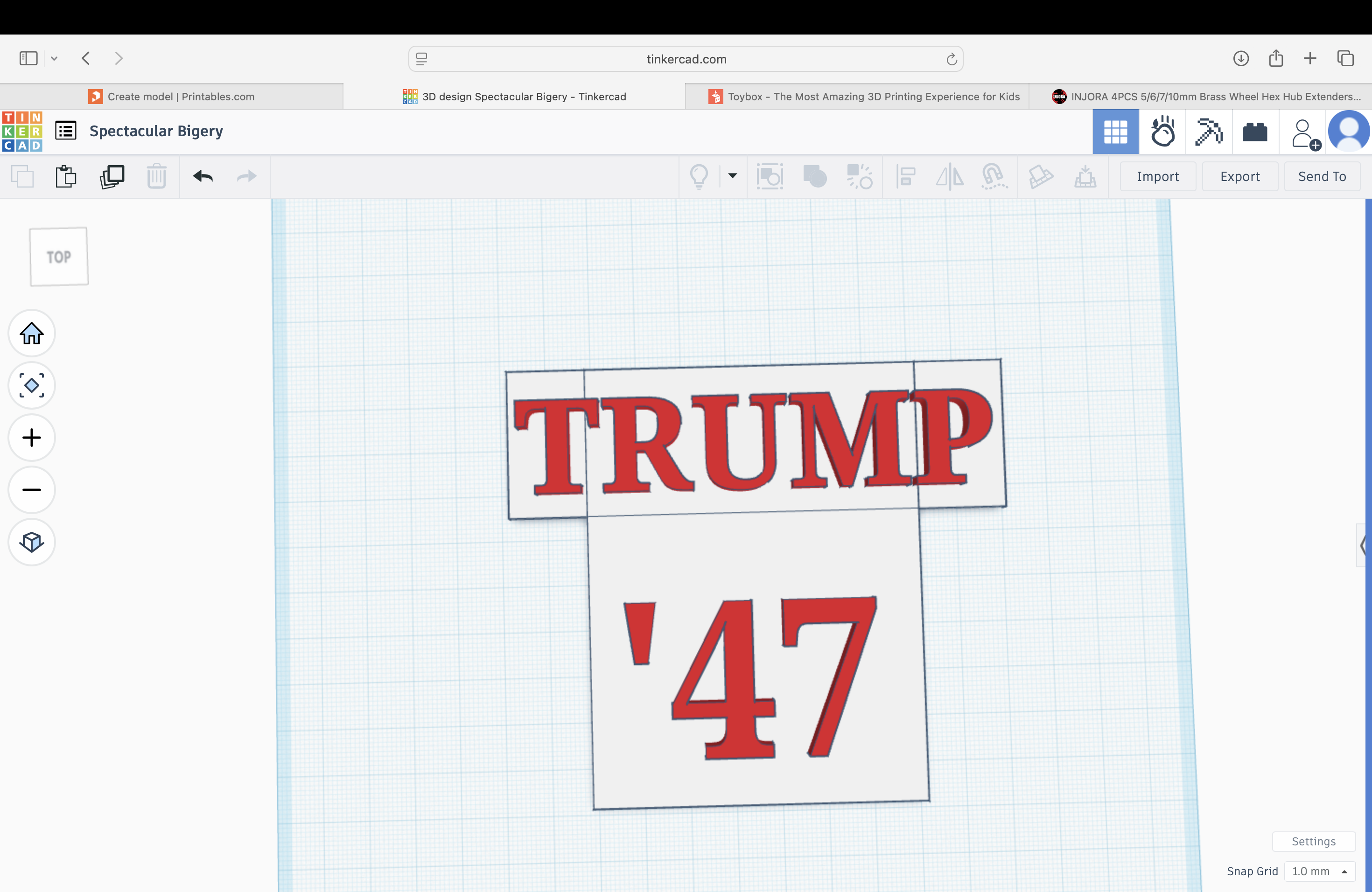 Trump '47 sign