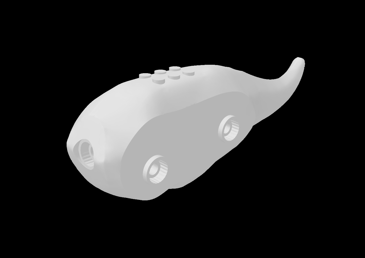 Lego Compatible (11893.dat) Animal Body Part Dinosaur Triceratops Body