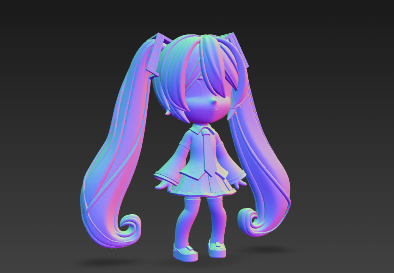 Hatsune Miku 3d Model