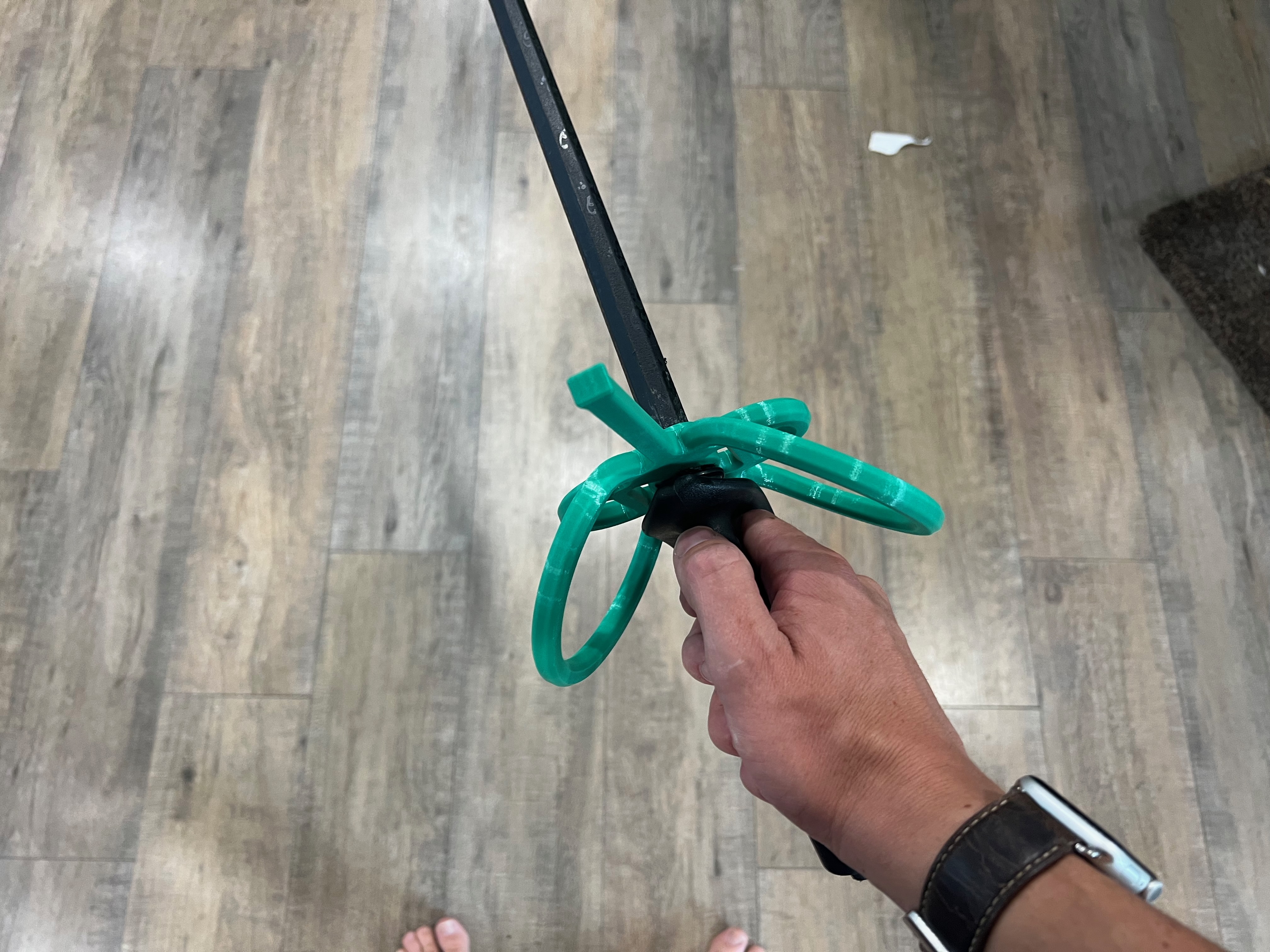 Ring Guard with Quillion for plastic practice rapier