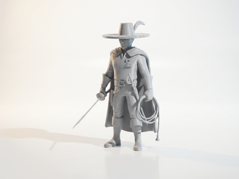 Zorro Figurine Movies & TV Collectible 3D Printable
