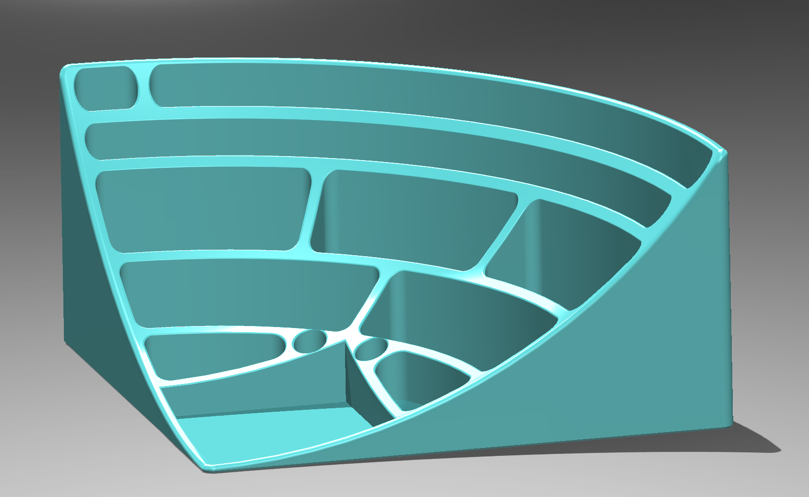 Maximum Desk Organizer for a 220x220 Printer