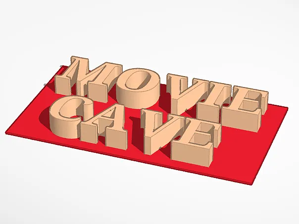 Movie Cave text