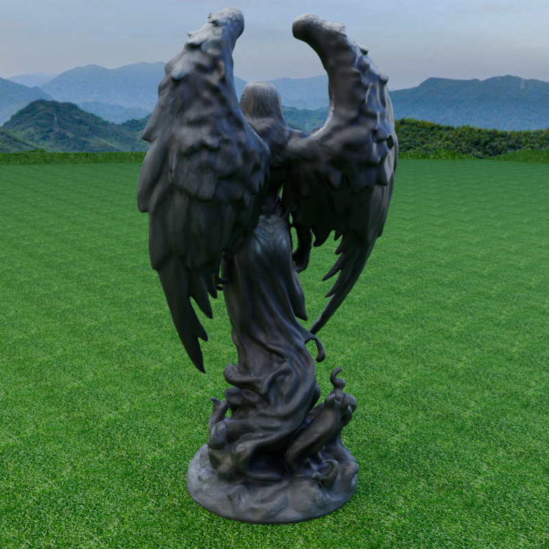 Miniatura 6 do modelo 3D Dark Angel Statue