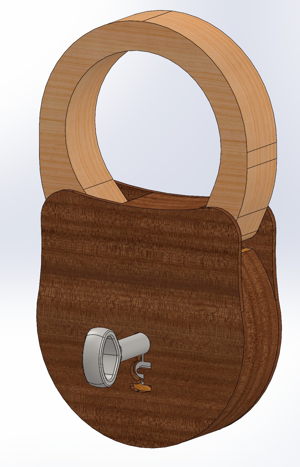 Padlock With Key, 100% Printable, No Hardware Required - Vorhängeschloss